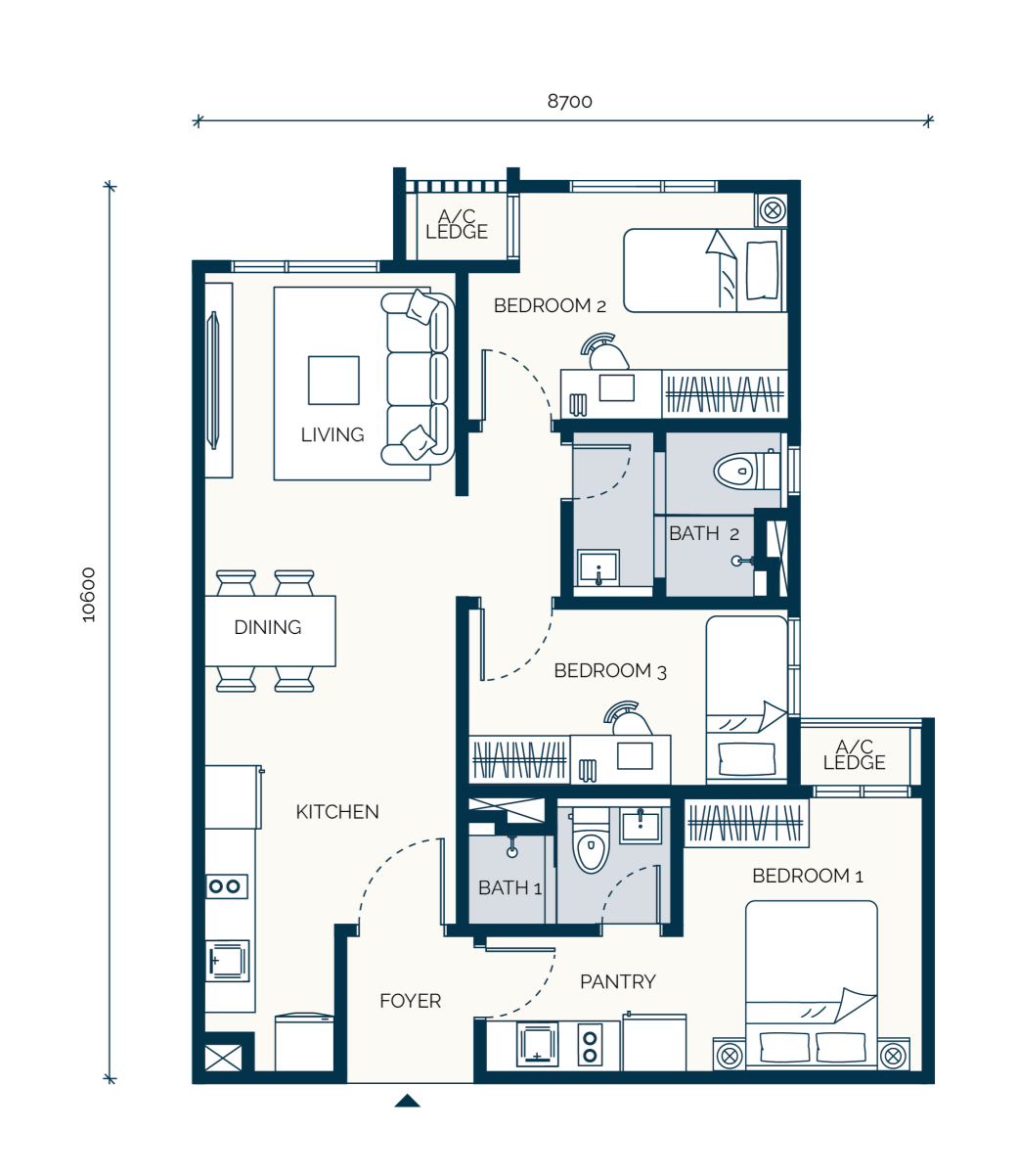 The developer’s drawing of Type B